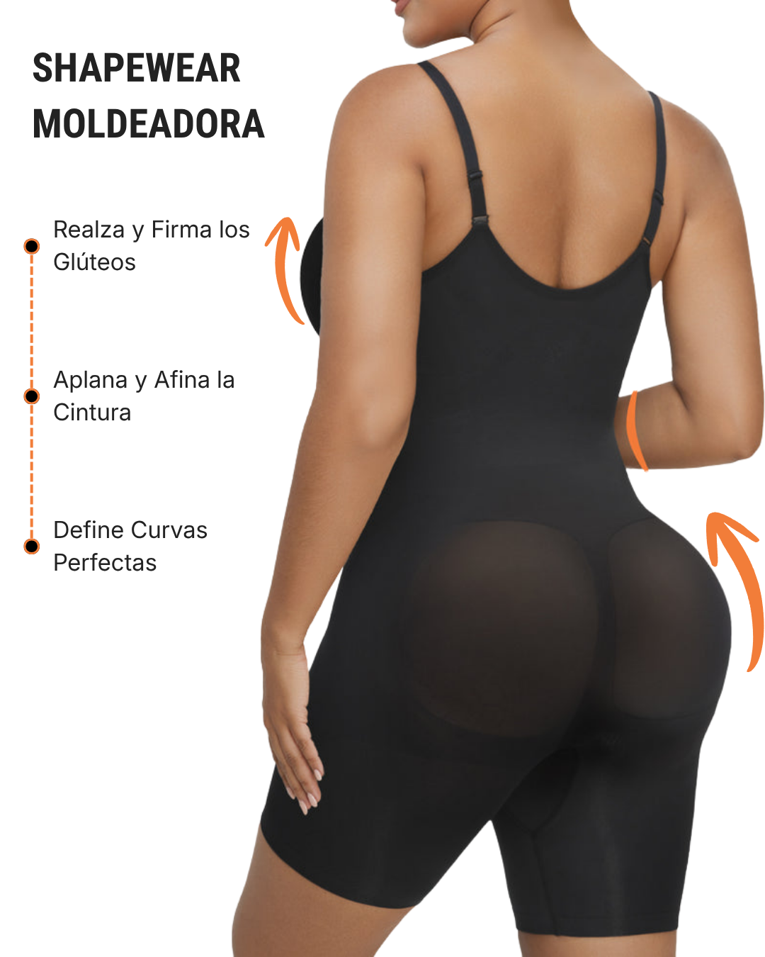 CurvaFit Bodysuit Moldeador Mujer Cierre Ajustable