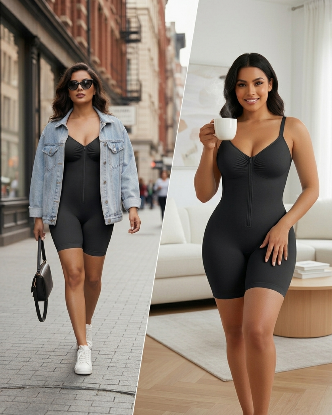 CurvaFit Bodysuit Moldeador Mujer Cierre Ajustable