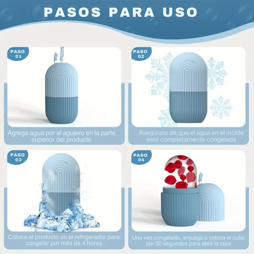 GloboFrío Facial Mujer Silicón Anti-Inflamación Relajante