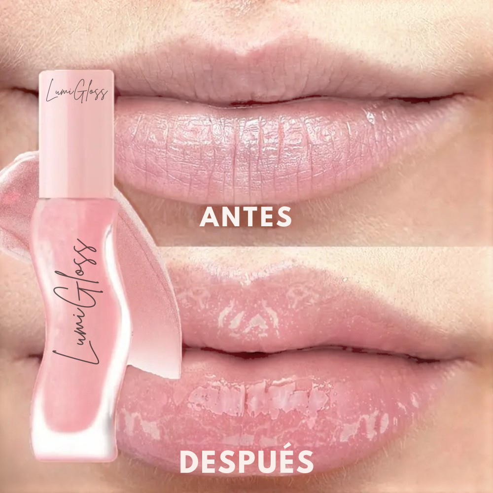 LumiGloss Brillo Labial Mujer Rosa Hidratante Brillo Espejado