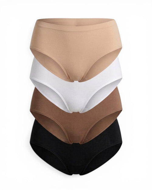 Monaco Set 4 Panty Mujer Microfibra Sin Costuras