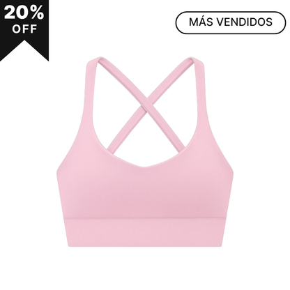 FlexFit Top Deportivo Femenino Tirantes Finos Espalda Cruzada Comodidad