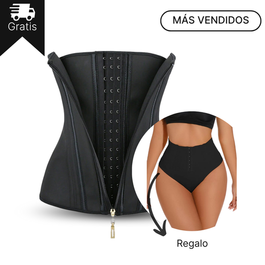 SlimFit Faja Modeladora Mujer Látex Cintura Perfecta con Regalo Braguita Levanta Glúteos