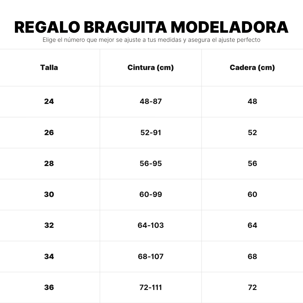 SlimFit Faja Modeladora Mujer Látex Cintura Perfecta con Regalo Braguita Levanta Glúteos