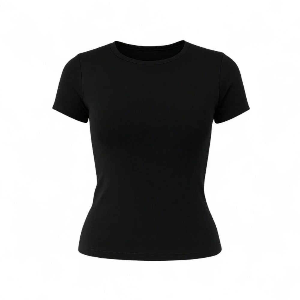 Lumina Camiseta Femenino Manga Corta Algodón Casual