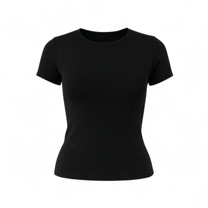 Lumina Camiseta Femenino Manga Corta Algodón Casual