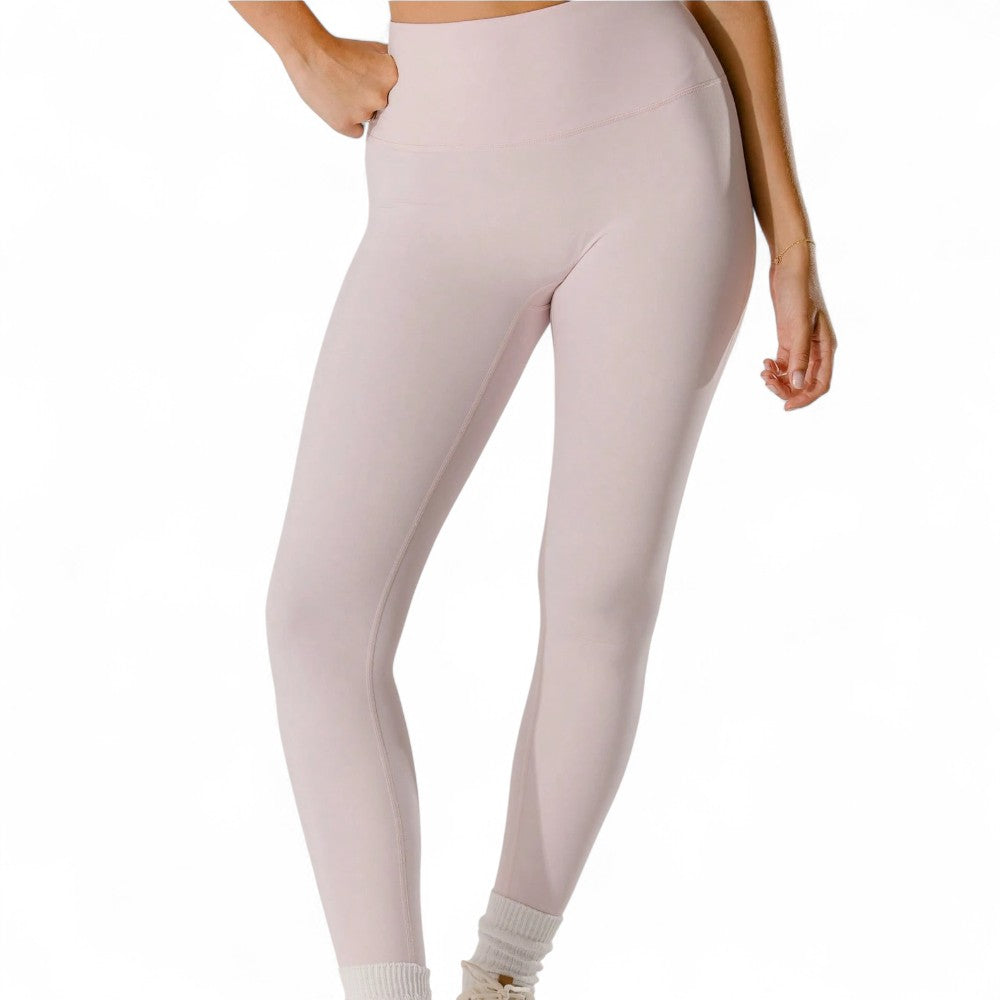 GlowFit Legging Femenina Cintura Alta Rosa Realza Glúteos