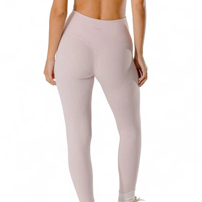 GlowFit Legging Femenina Cintura Alta Rosa Realza Glúteos