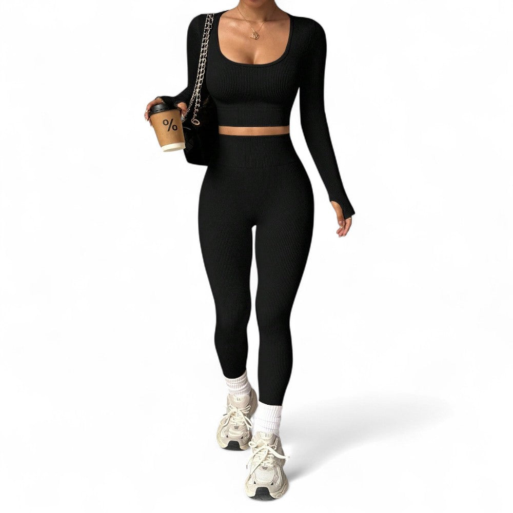 FlexFit Conjunto Deportivo Femenino Sin Costuras y Alta Elasticidad