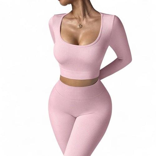 FlexFit Conjunto Deportivo Femenino Sin Costuras y Alta Elasticidad