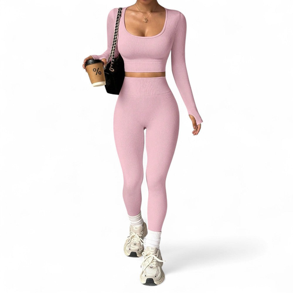 FlexFit Conjunto Deportivo Femenino Sin Costuras y Alta Elasticidad