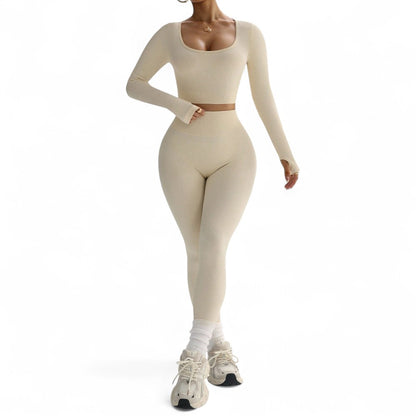 FlexFit Conjunto Deportivo Femenino Sin Costuras y Alta Elasticidad