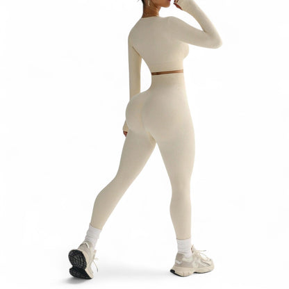 FlexFit Conjunto Deportivo Femenino Sin Costuras y Alta Elasticidad