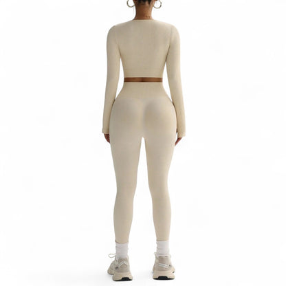 FlexFit Conjunto Deportivo Femenino Sin Costuras y Alta Elasticidad