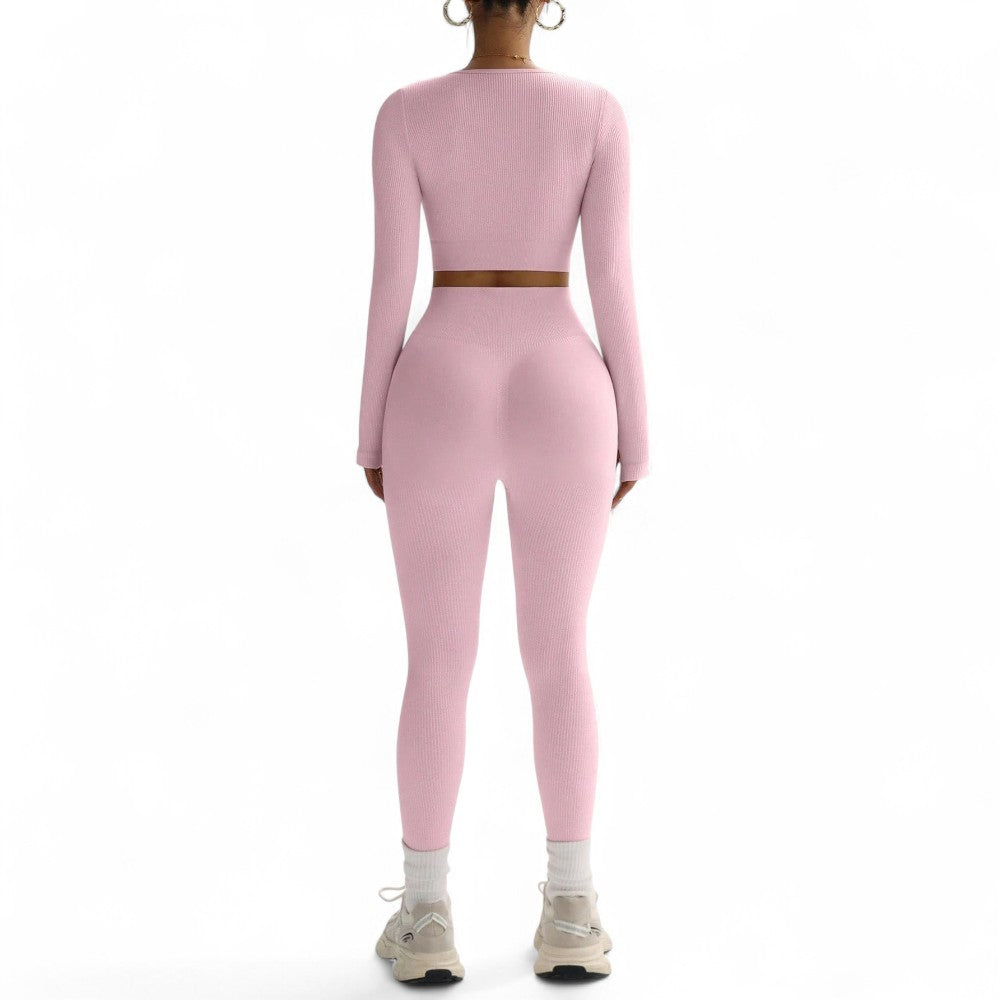 FlexFit Conjunto Deportivo Femenino Sin Costuras y Alta Elasticidad