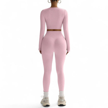 FlexFit Conjunto Deportivo Femenino Sin Costuras y Alta Elasticidad