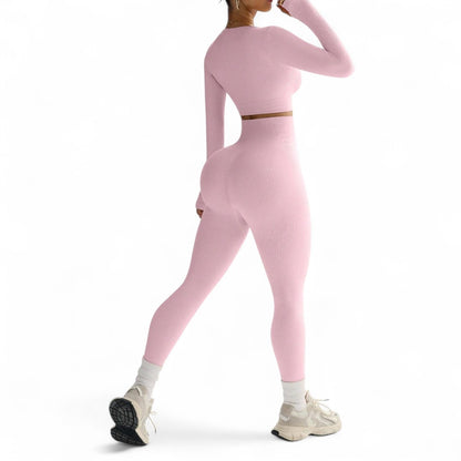 FlexFit Conjunto Deportivo Femenino Sin Costuras y Alta Elasticidad