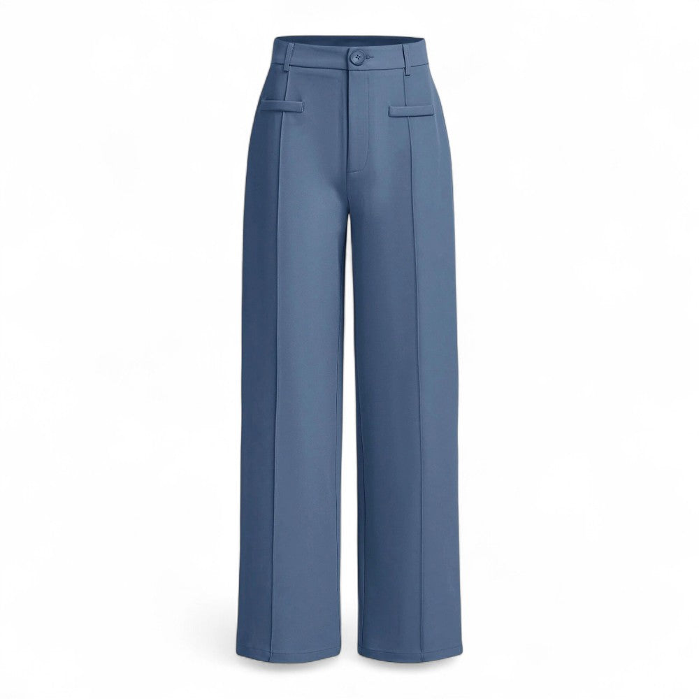 Pantalón Lúmina Femenino Cintura Alta Pierna Recta Suave