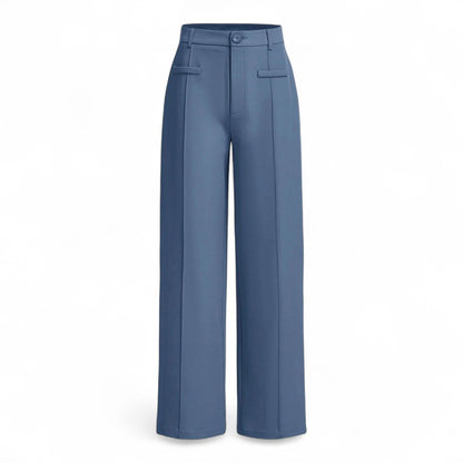 Pantalón Lúmina Femenino Cintura Alta Pierna Recta Suave