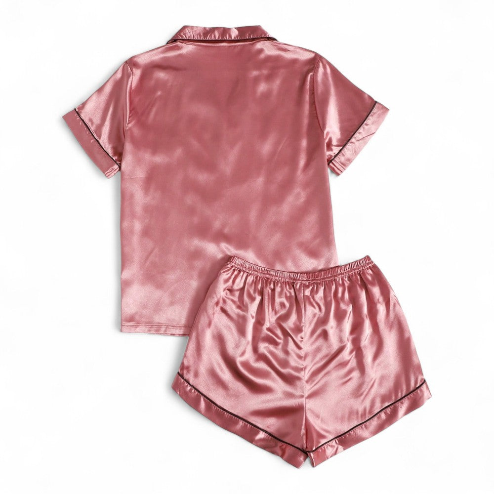 Noiré Conjunto de Pijama Femenino Satín Lujo Suave