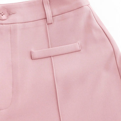 Pantalón Lúmina Femenino Cintura Alta Pierna Recta Suave