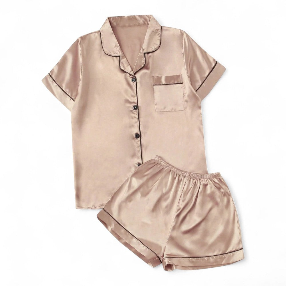 Noiré Conjunto de Pijama Femenino Satín Lujo Suave