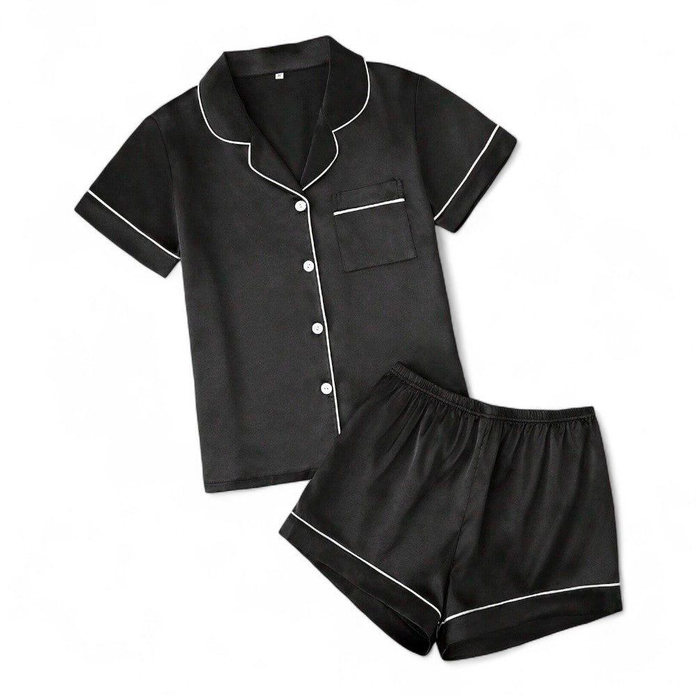 Noiré Conjunto de Pijama Femenino Satín Lujo Suave