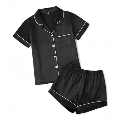 Noiré Conjunto de Pijama Femenino Satín Lujo Suave