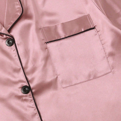 Noiré Conjunto de Pijama Femenino Satín Lujo Suave