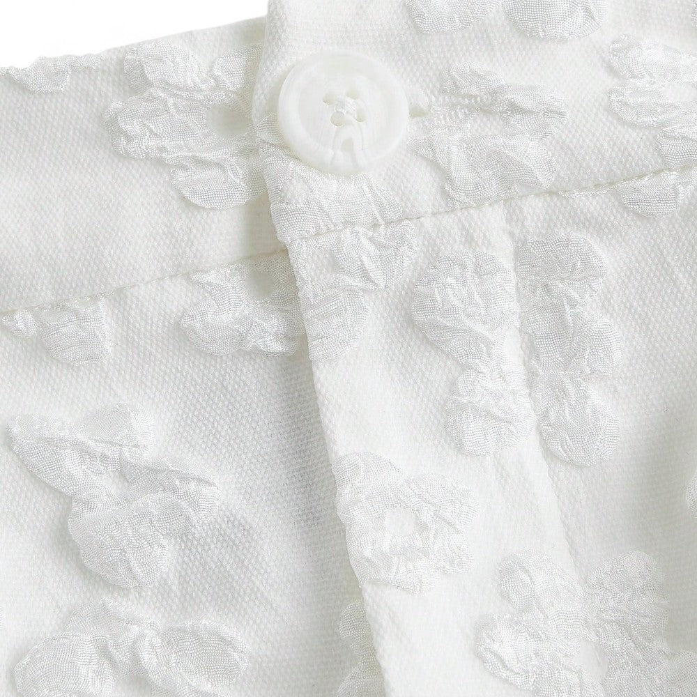 Florence Shorts Femenino Jacquard Floral Sofisticado y Cómodo