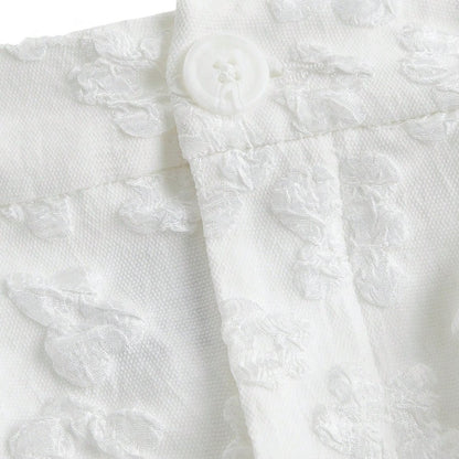 Florence Shorts Femenino Jacquard Floral Sofisticado y Cómodo