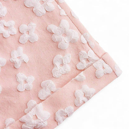 Florence Shorts Femenino Jacquard Floral Sofisticado y Cómodo