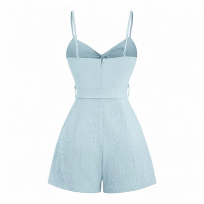 Alizia Mono Femenino Macramé Frente Abierta Tirantes Finos