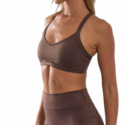 FlexFit Top Deportivo Femenino Tirantes Finos Espalda Cruzada Comodidad