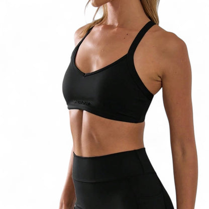 FlexFit Top Deportivo Femenino Tirantes Finos Espalda Cruzada Comodidad