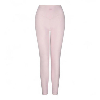 GlowFit Legging Femenina Cintura Alta Rosa Realza Glúteos